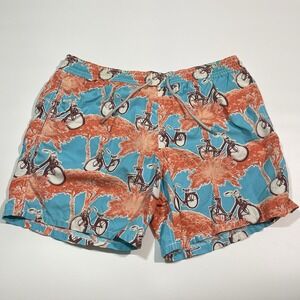 Vilebrequin Swim Trunks Mens XXL Hawaiian Summer Beach Lined Shorts Bicycles